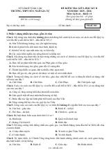 Đề thi Giữa kì 2 Lịch sử 11 năm 2025-2026 trường THPT số 1 Ngô Gia Tự (Đắk Lắk)